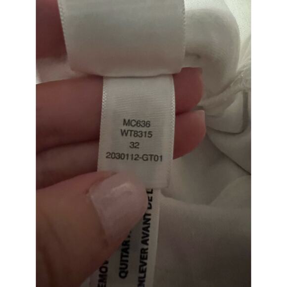 NWT Madewell Women's Straight Leg Stovepipe Denim Jeans Pure White Size 32 - Picture 10 of 12